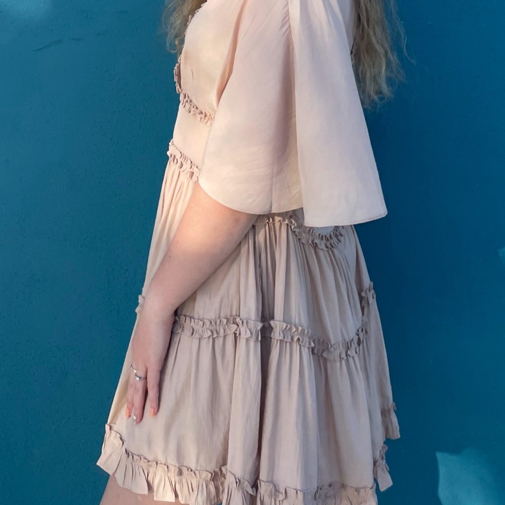 mustard seed boutique flowy dress